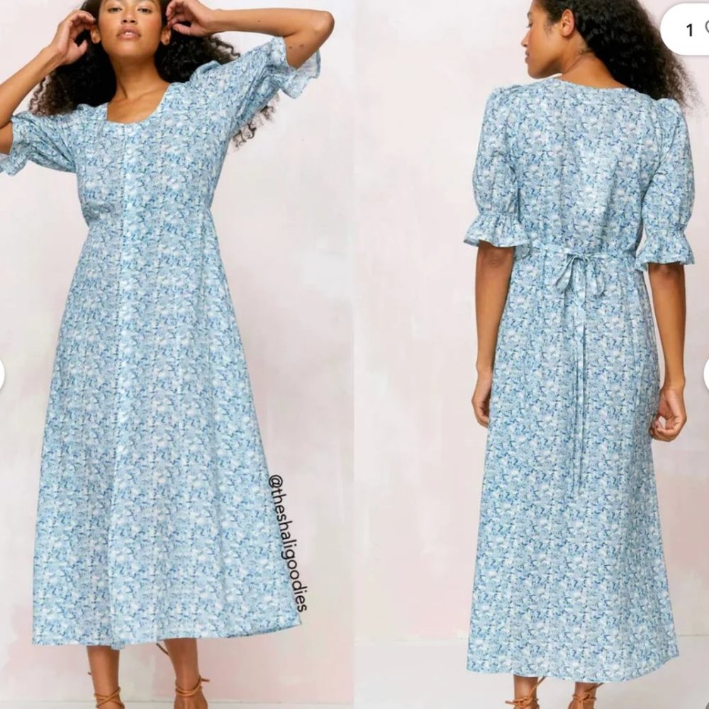 CHRISTY DAWN Lennon Dress in Lapis Orchard